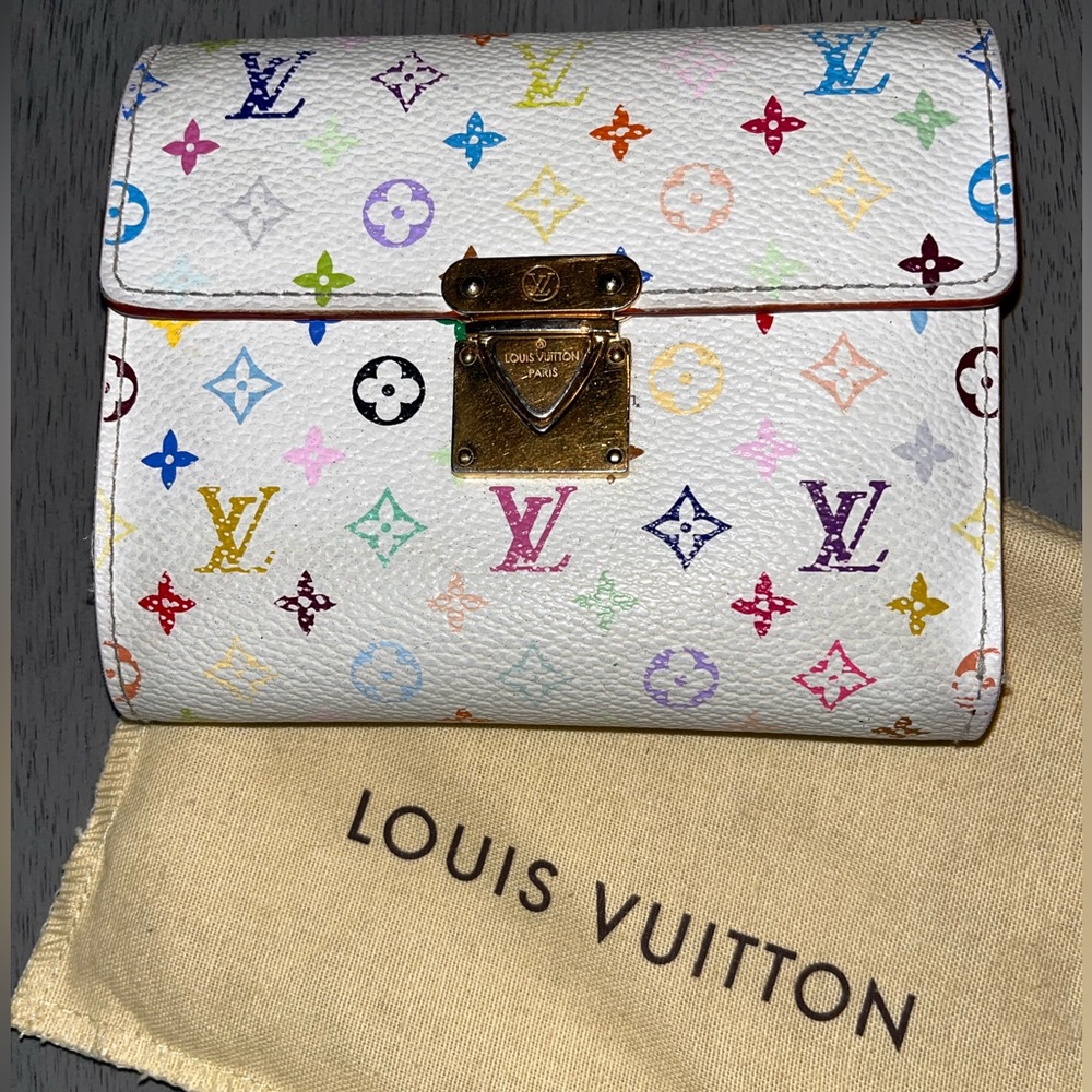 LOUIS VUITTON TAKASHI MURAKAMI MULTI-COLOR KOALA WALLET AUTHENTIC